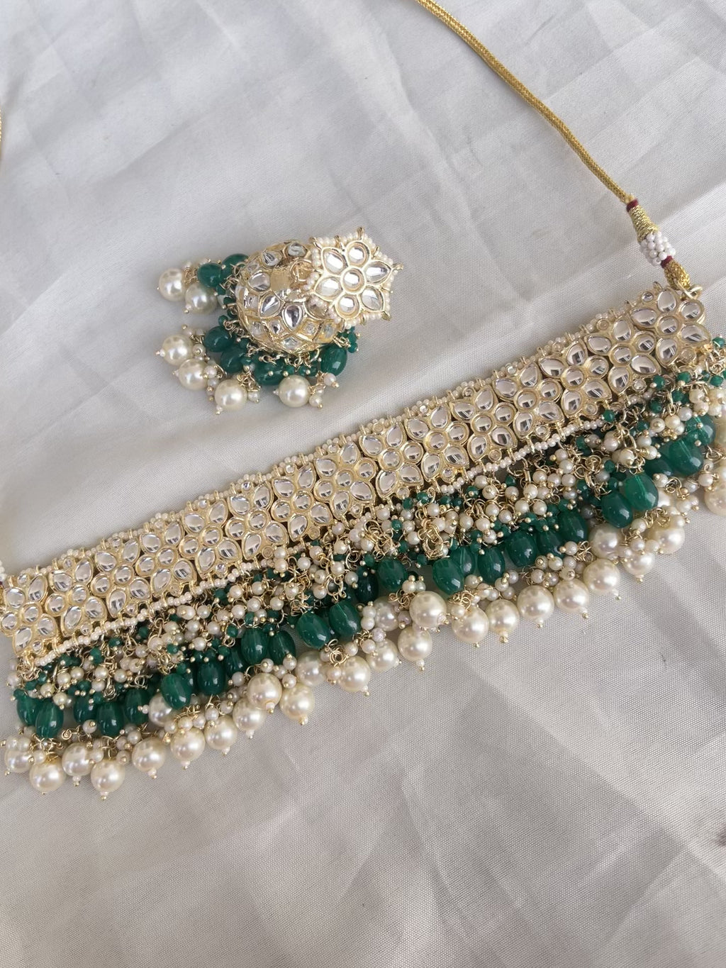 Meenakari heavy choker with earrings