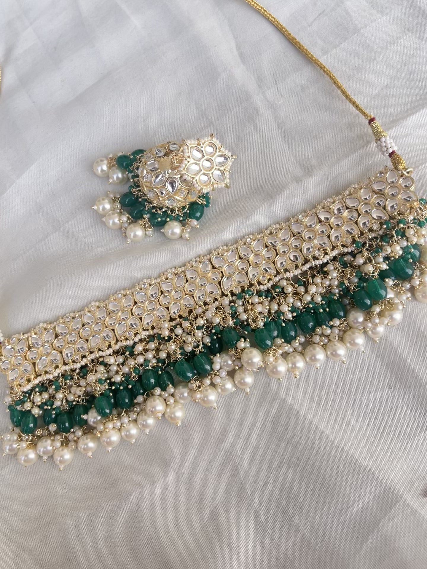 Meenakari heavy choker with earrings