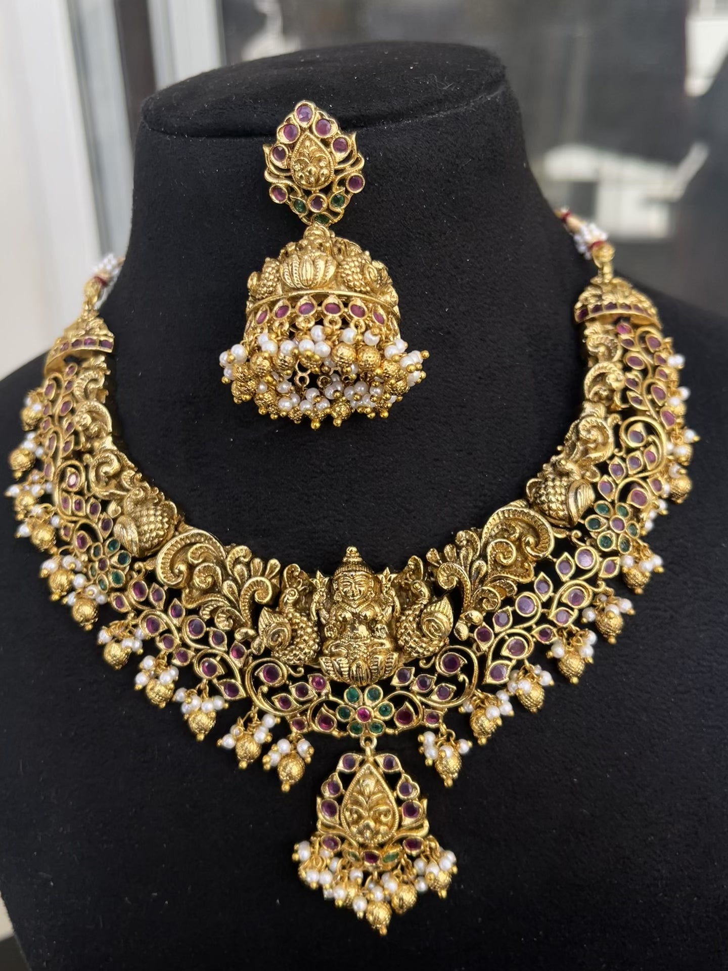 Lakshmi Devi nakshi neckset