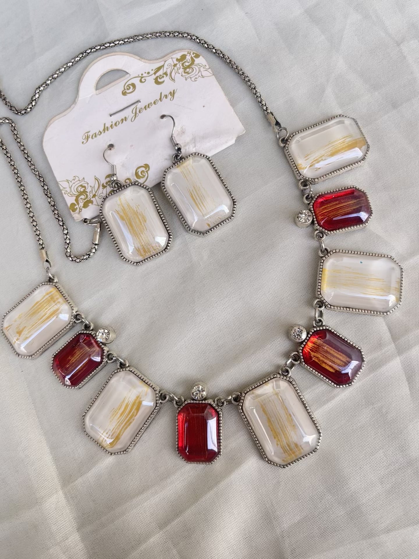 Western 20inches chain with earrings