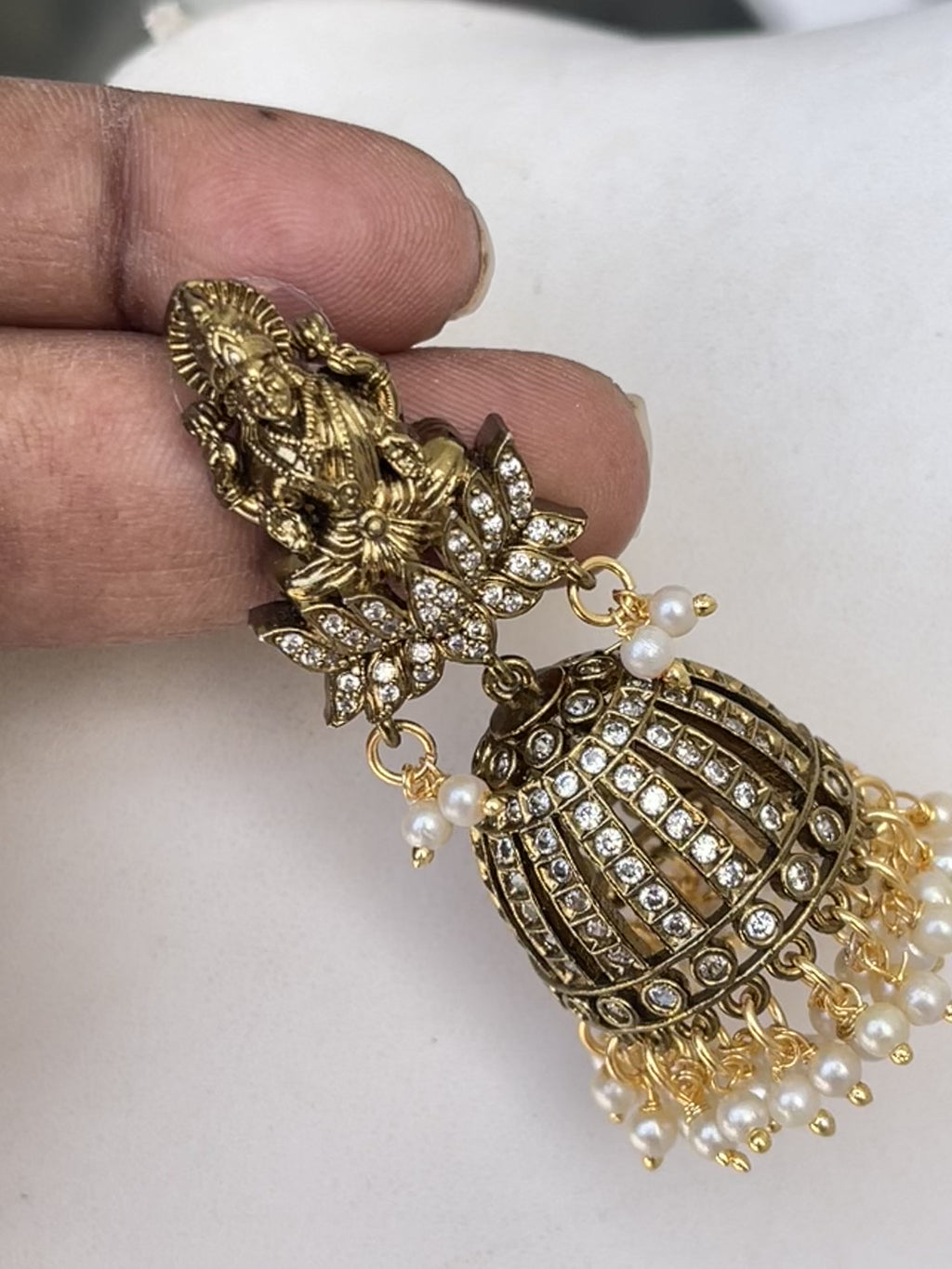 Antique Lakshmi Devi earrings