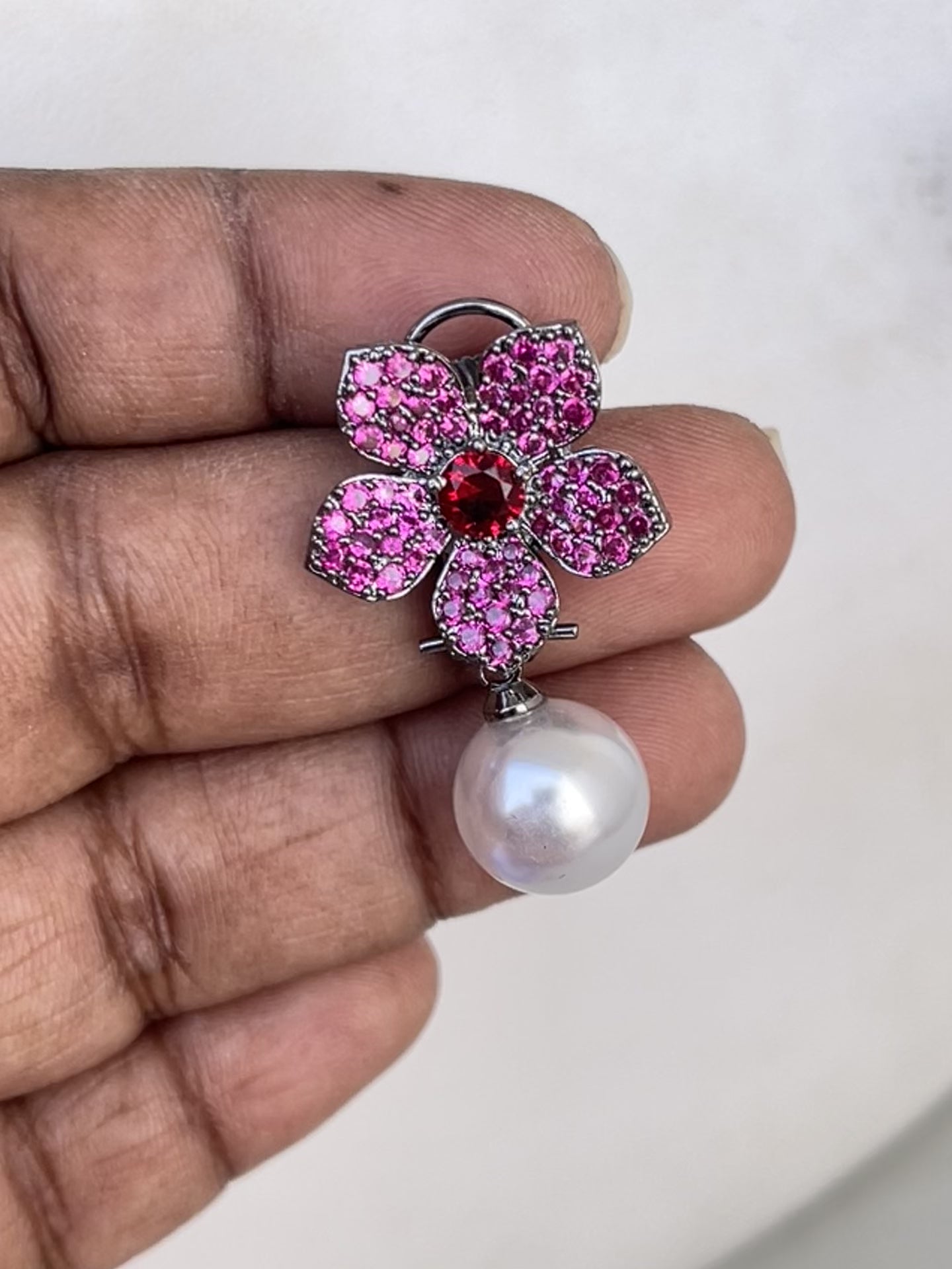 Nano stone earrings
