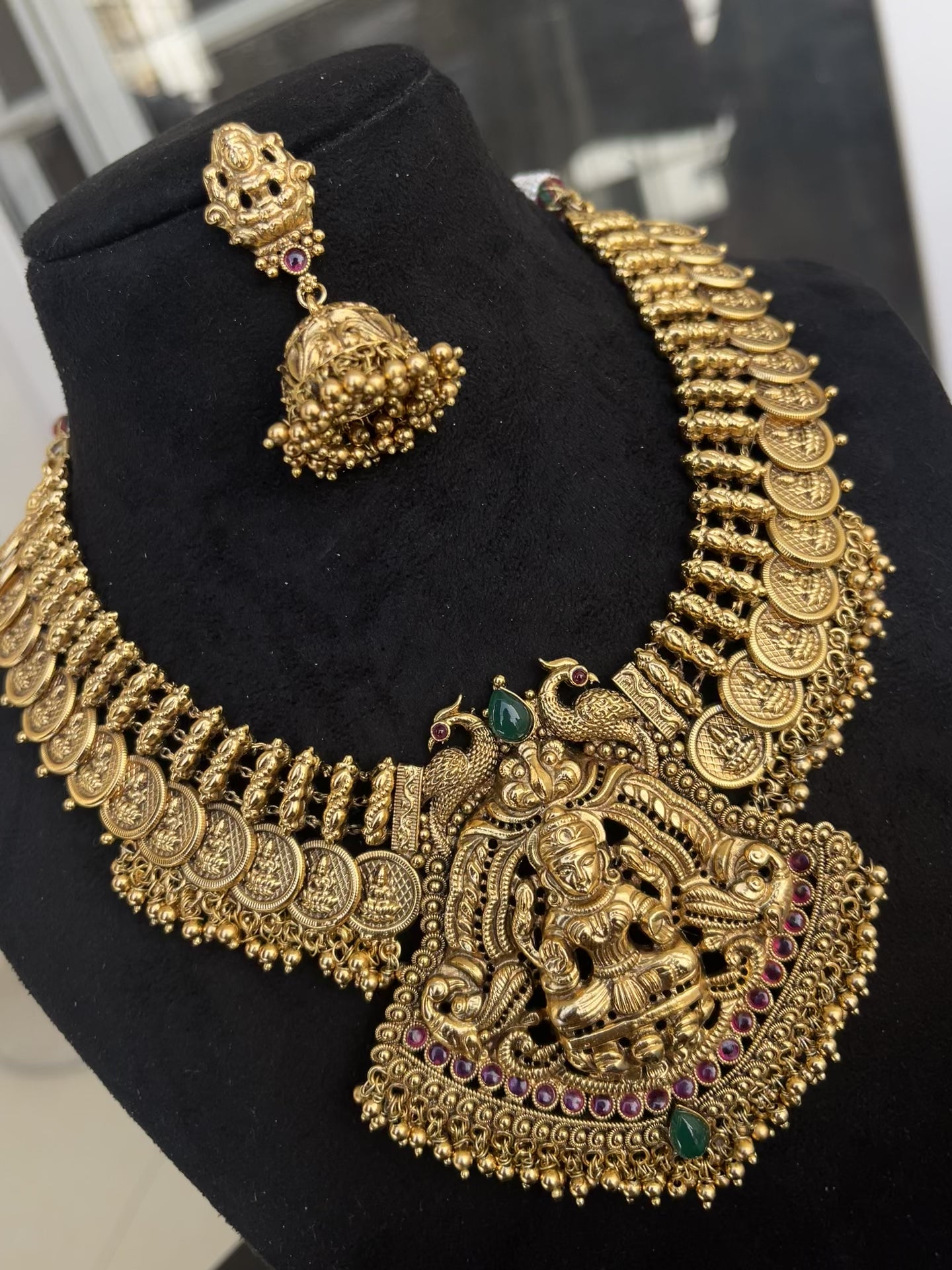 Heavy nakshi neckset
