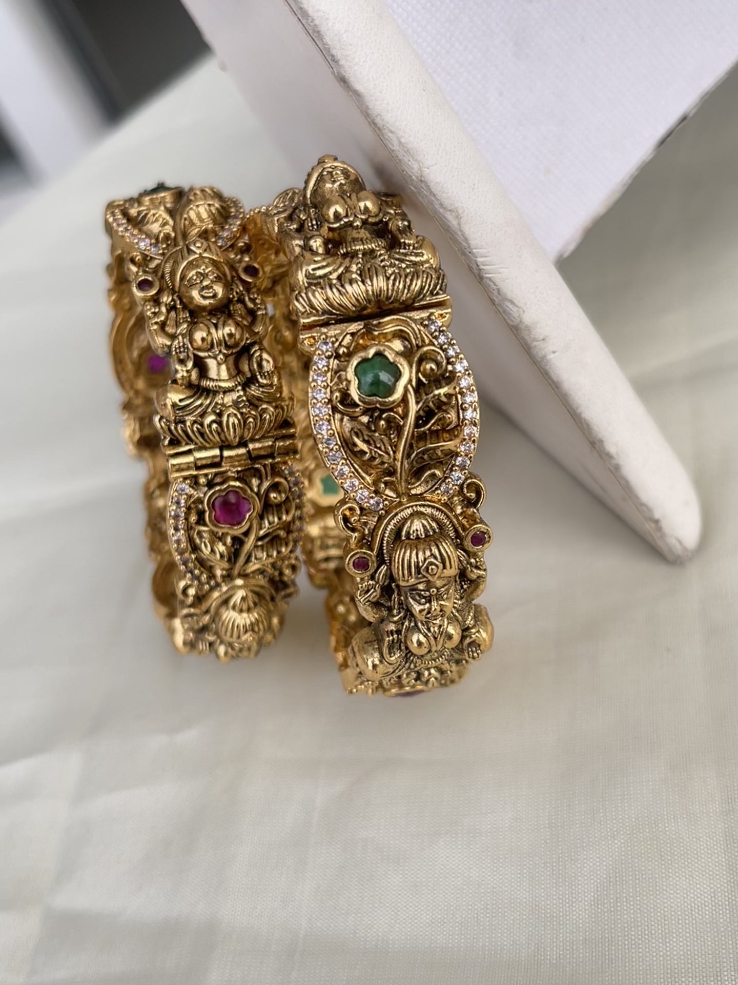Pair of Nakshi heavy adjustable bangles